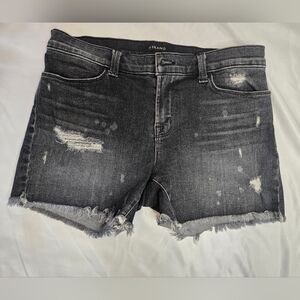 🖤 J Brand Mia Vagabond Distressed Denim Shorts | Black | Size 29